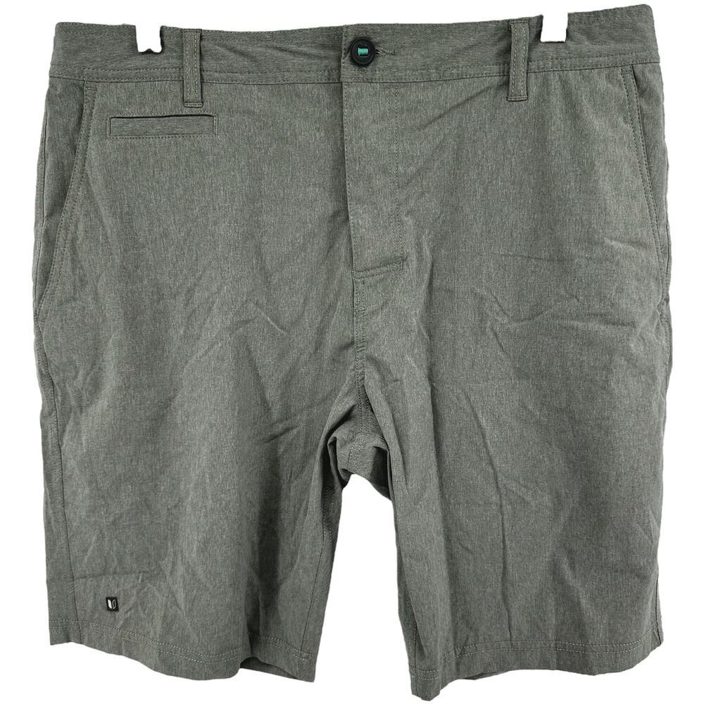 Linksoul Boardwalker Shorts Chino Pockets Quick Dry Golf Stretch Breeze Gray 35 - Picture 2 of 5